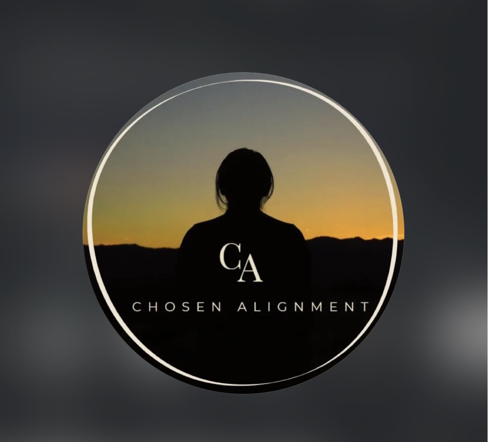 Chosen Alignment logo showing a silhouette against a sunset